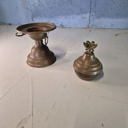 Copper vessels used, antiques