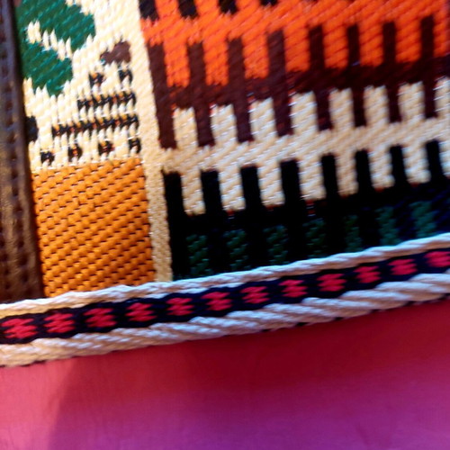 Handmade bag new with leather details
