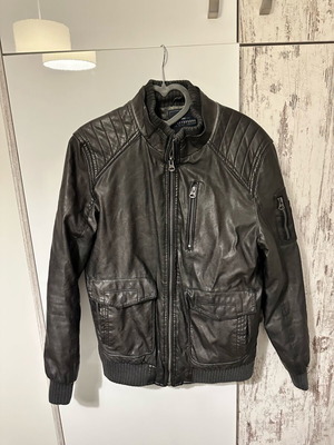 Funky Buddha men's leather jacket like new, black, size M