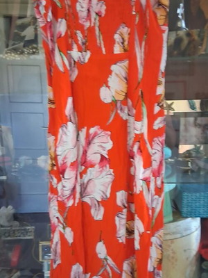 Minkpink Tangerine Dream Floral Midi Dress new, small medium