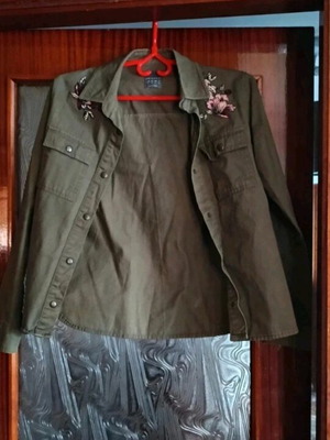 Jacket στρατιωτικού τύπου Primark σαν καινούργιο, πράσινο, μέγεθος S