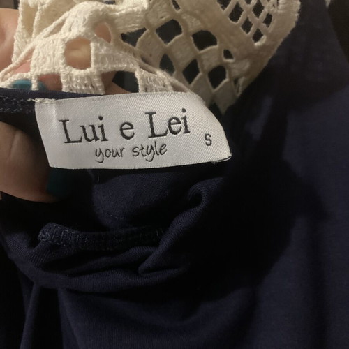 Dress Lui E Lei blue long with lace straps like new