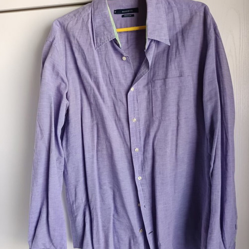 Manetti purple dress shirt XL like new