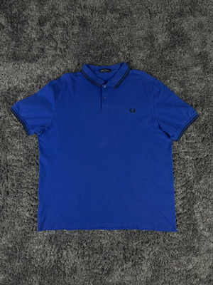 Fred Perry Twin Tipped Polo T-Shirt men's shirt like new, size XXL, blue