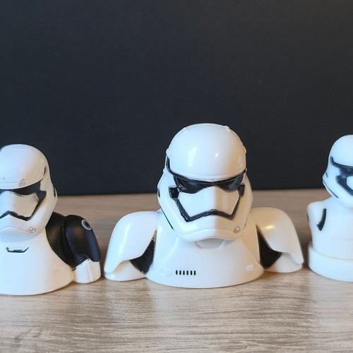 Star Wars figures used, pen toppers and rubber stamps