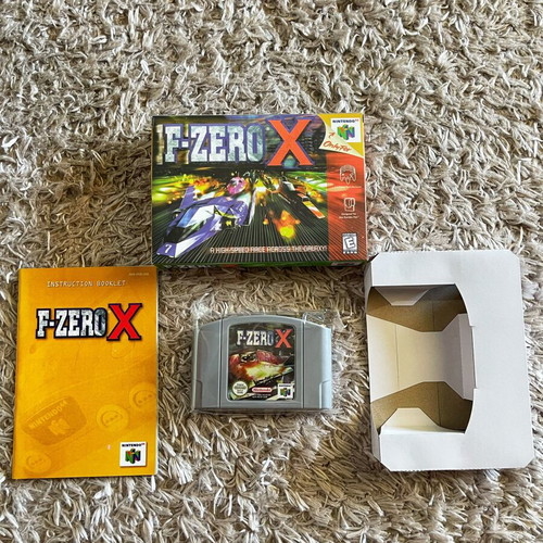 Nintendo 64 F-ZERO X game used, complete European version