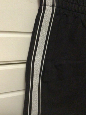 Black shorts bermuda worn