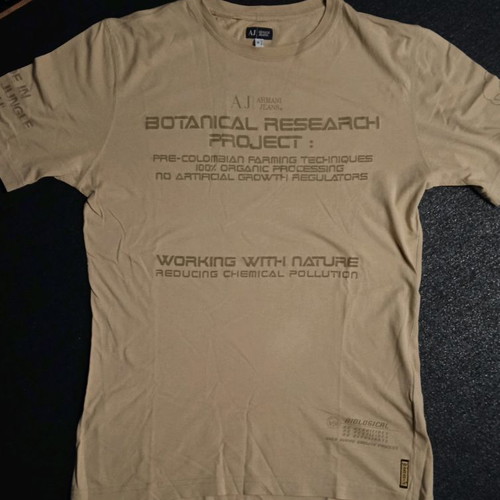 Armani Jeans bio T-shirt used size M beige