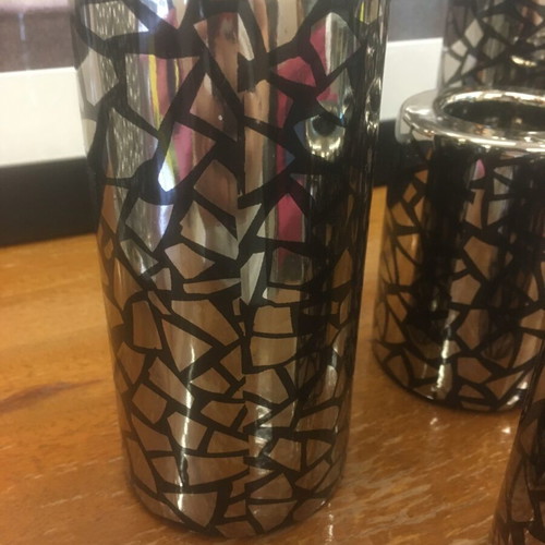 Reso candle holders like new, set of three sizes