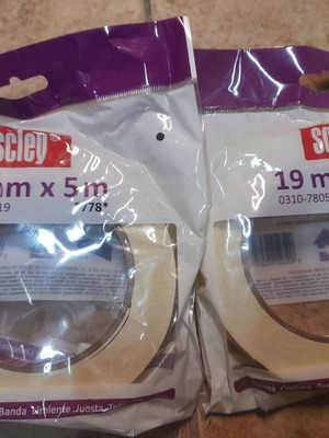 Ταινίες διπλής όψεως καινούργιες, 19μμ x 5 μέτρα, 2 τεμάχια