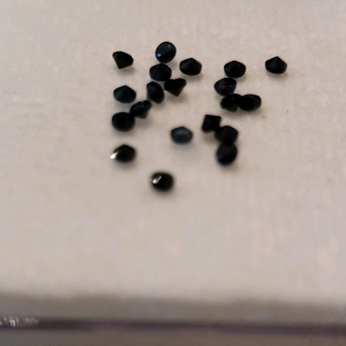 Sapphires new, pack of 20 pieces, deep blue round cut