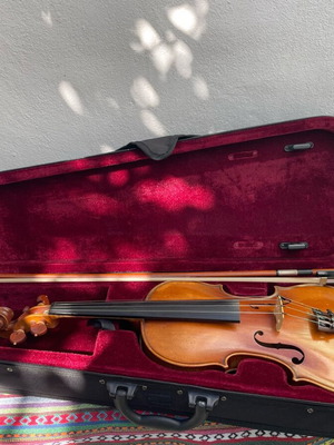 Handmade old violin 4/4 with case and bow new