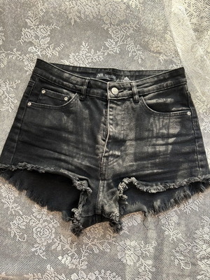Μαύρα denim σορτς Zara σαν καινούργια, μέγεθος M 38 10