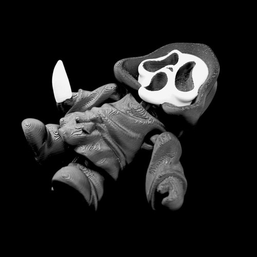 Scream figure 3D print, 10 cm height