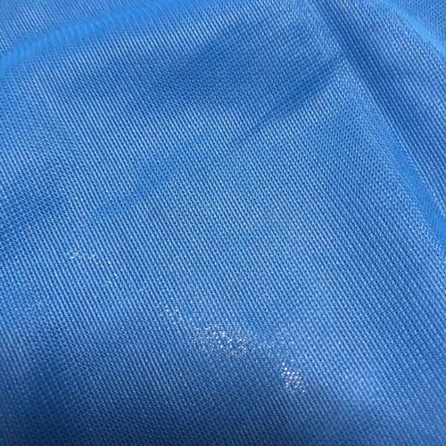 Blue lightweight elastic lining fabric used