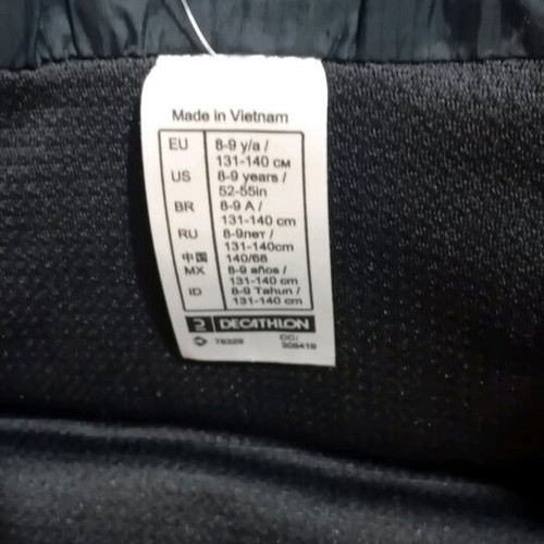 Decathlon sleeveless vest new blue for 8-9 years old