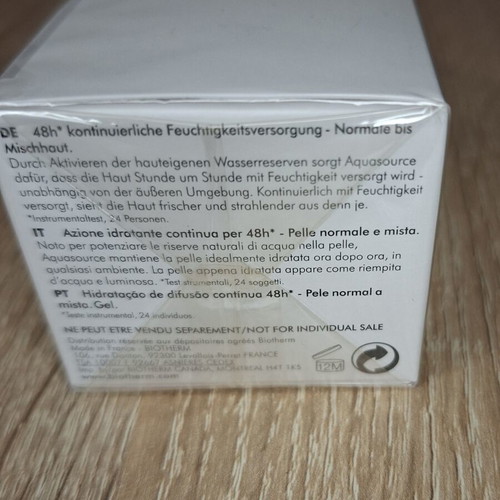 Biotherm Aquasource Gel 15ml new
