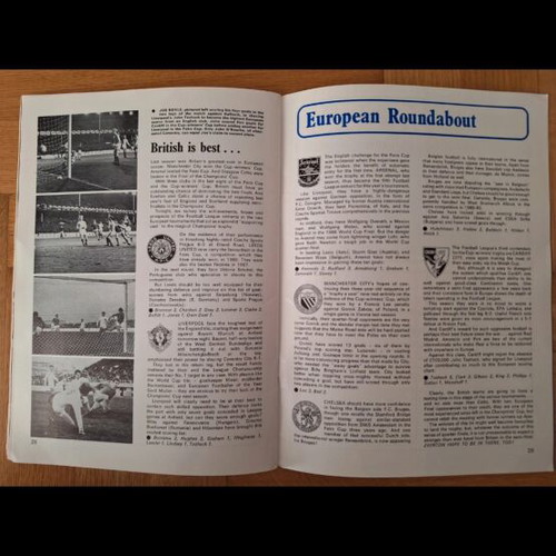 Everton Panathinaikos match programme like new, authentic