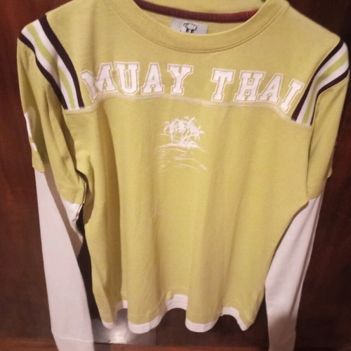 Vintage 00's T-shirt with Muay Thai print, like new, size M