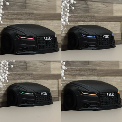 3D Audi Key Holder wall-mounted premium style like new, black