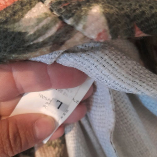 Kontatto skirt L new summer floral green salmon shades