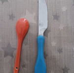 Children's knife and spoon used