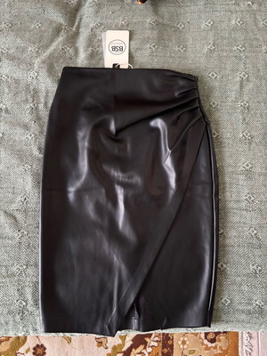 Bsb midi wrap skirt new, black, size S