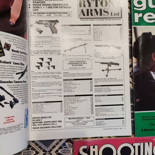 Vintage Guns Review & Shooting Magazine collection, 5 issues