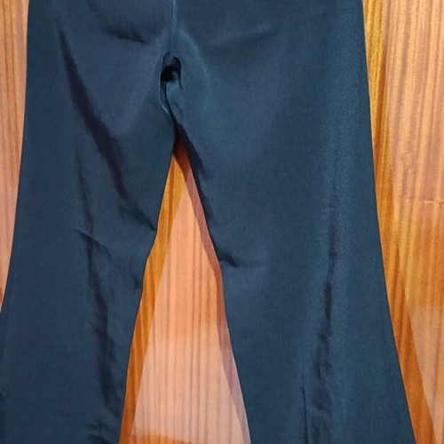 Classic fabric pants with rhinestones, black, size S