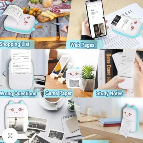 Portable Bluetooth photo printer new, mini thermal printer