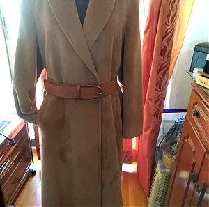 Μάλλινο παλτό χρώμα Κάμελ overdize η XXL μόνο μια φορά φορεμένο!!