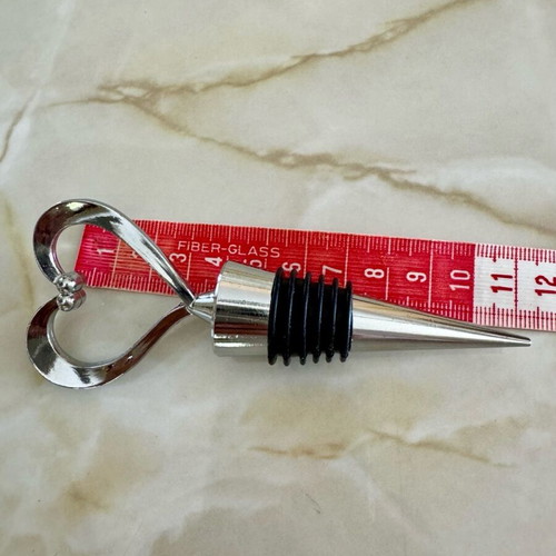 Metal bottle stopper heart-shaped new