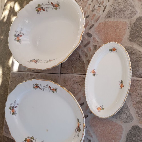 Serving set 2 oval platters and 1 salad bowl Kerameikos like new