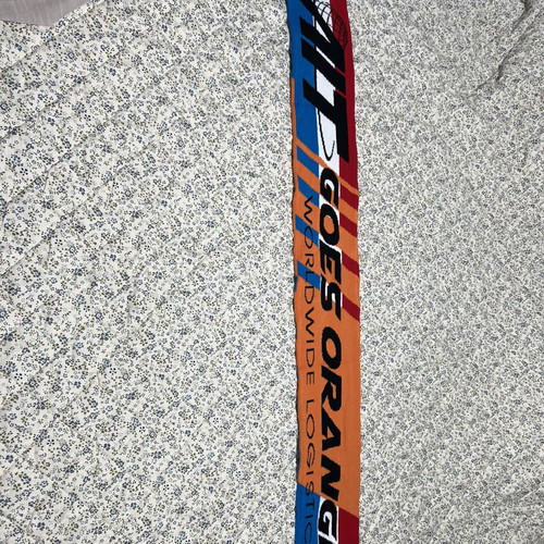 Scarf new, white and multicolor