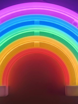 Rainbow Lamp used, USB with cable without charger