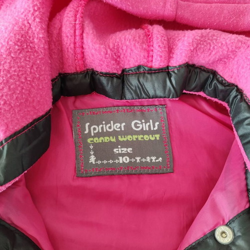 Sprider girls girls' vest with hood like new, size 10