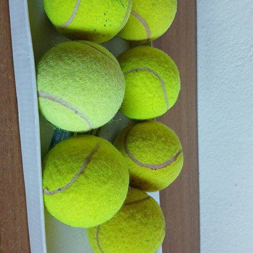 Tennis balls used, set of 6