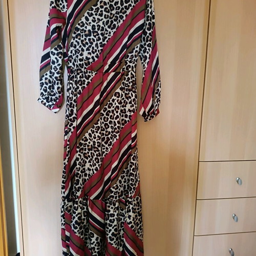 Women's long dress like new, multicolor, size M-L