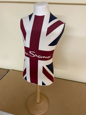 Ben Sherman decorative bust new 55cm height fabric
