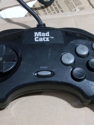 Sega Saturn Madcatz controller used