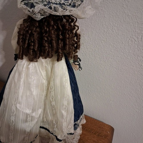Porcelain doll 55cm used in very good condition