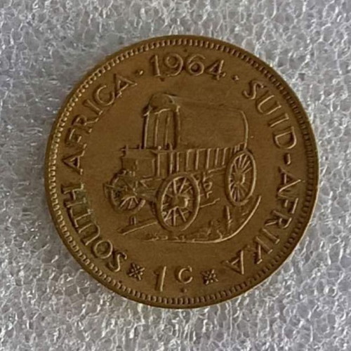 South Africa 1 Cent coin 1964, bronze