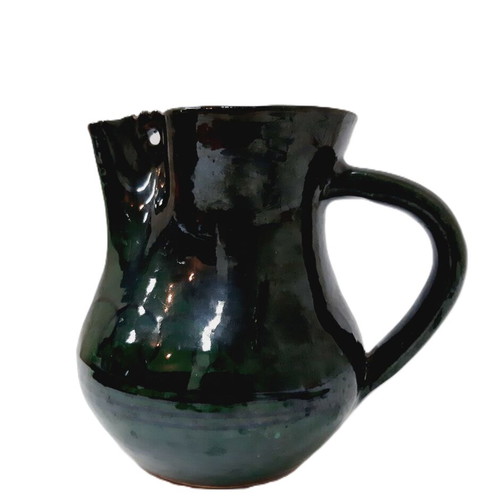 Glazed ceramic jug 16 cm like new