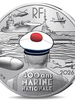 Γαλλία 2026 400 χρόνια Marine Nationale ασημένιο νόμισμα 10€