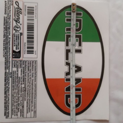 Ireland large oval sticker waterproof and indelible new
