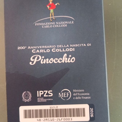 Coincard Italy 2026 Pinocchio new, limited edition 10000