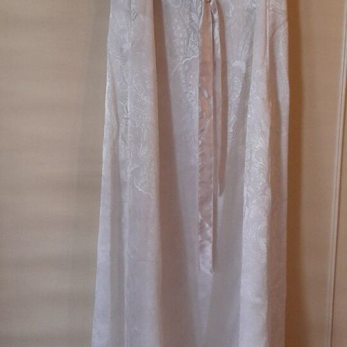Summer dress bridal style handmade satin brocade 5XL white new