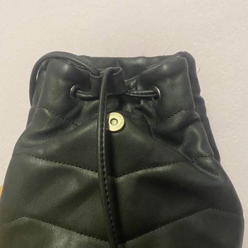 Bershka backpack used, black color