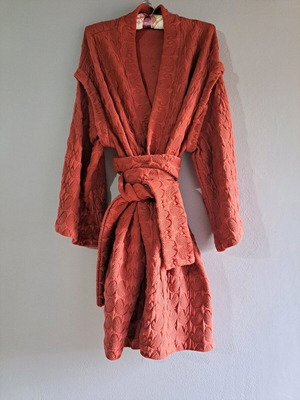 Kimono ζακέτα Vassia Kostara πορτοκαλί σαν καινούργιο