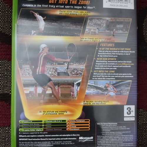 Top Spin Xbox used, complete with manual